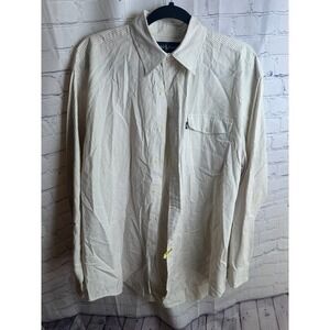 Ralph Lauren Striped Button Down Shirt Long Sleeve Dress‎ Shirt Size L